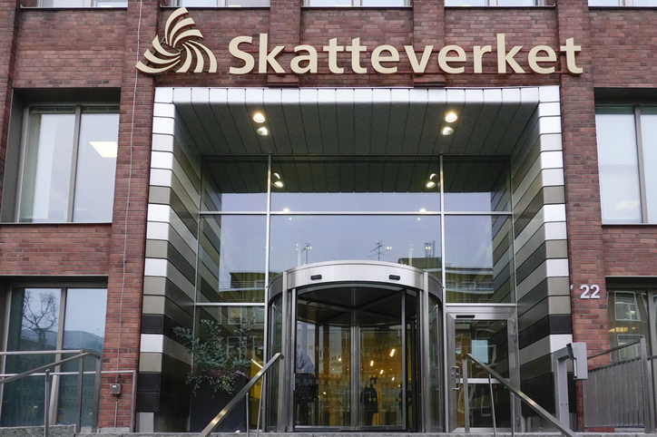 The Skatteverket building in Stockholm, Sweden.