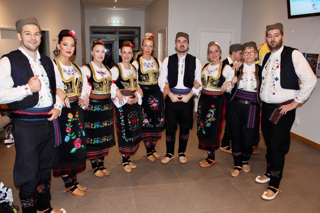 Traditional folk dance group in Sweden